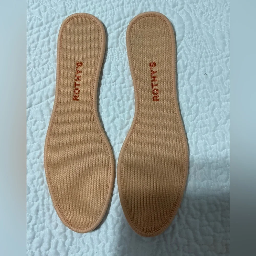 EUC Rothy's Round Toe Flats Tangerine Slip On Shoes Size 8.5